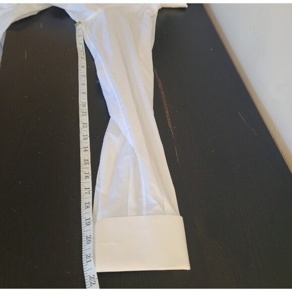 Brioni Men's White Pleated Tuxedo Shirt Made Italy Size L 16 French cuffs white - Picture 6 of 12